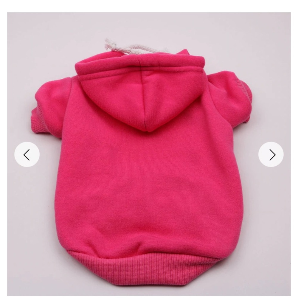 NWT Adorable Hot Pink Dog Cat Hoodie